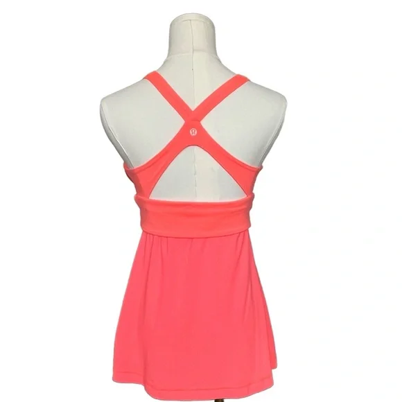 lululemon athletica Orange Wrap It Up Tank Size 8 - Picture 2 of 8